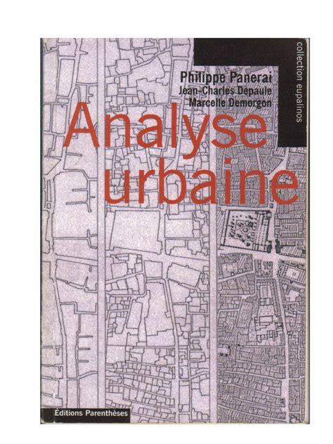 analyse urbaine panerai fiche de lecture|Elements d'analyse urbaine .